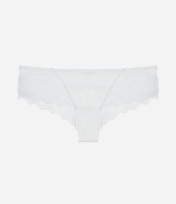 Calcinha Boyshort em Renda Floral