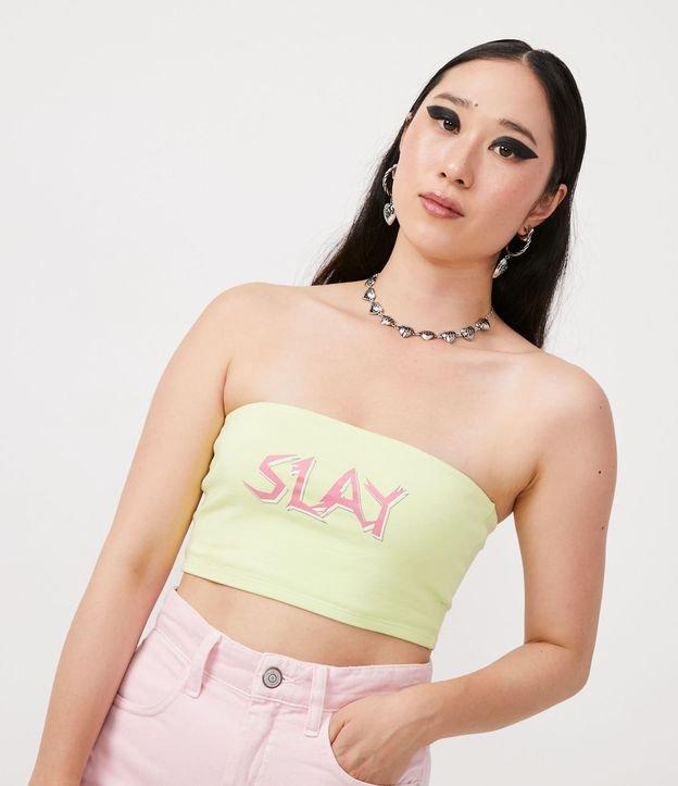 Blusa Cropped Tomara que Caia e Lettering Slay - 1