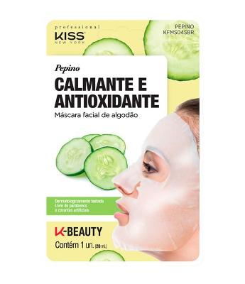 Máscara Facial de Algodão Pepino Kiss