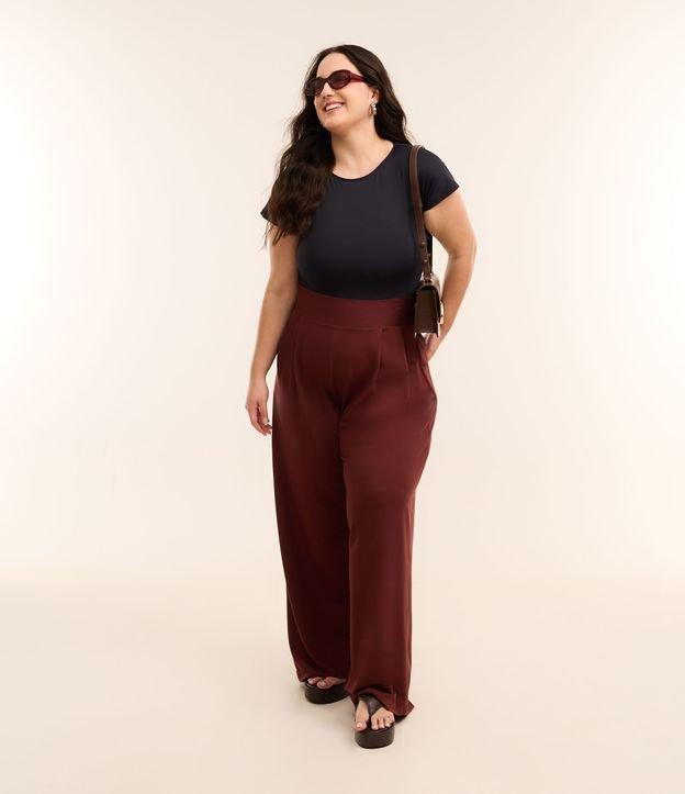 Calça Pantalona Crepe com Lastex nas Costas Curve & Plus Size - 2