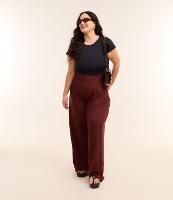 Calça Pantalona Crepe com Lastex nas Costas Curve & Plus Size - 2