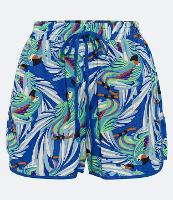 Short Runner em Linho com Cordão e Estampa de Araras - 2