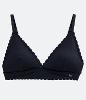 Sutiã Triângulo em Microfibra com Bojo Removível Borda Nuvem - 2