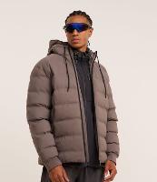 Jaqueta Puffer Esportiva sem Costura com Capuz - 3