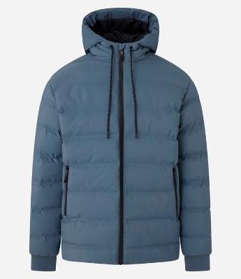 Jaqueta Puffer Esportiva sem Costura com Capuz