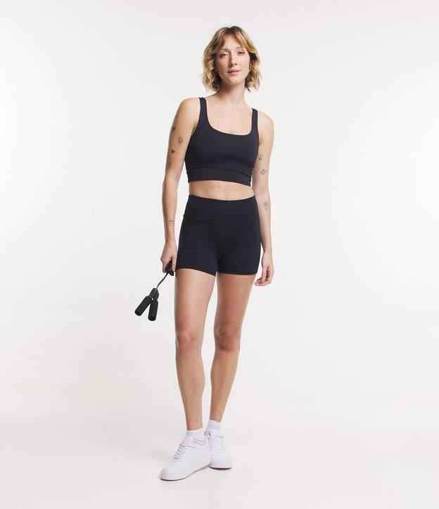 Bermuda Crossfiteira Esportiva em Poliamida com Cós Largo - 1