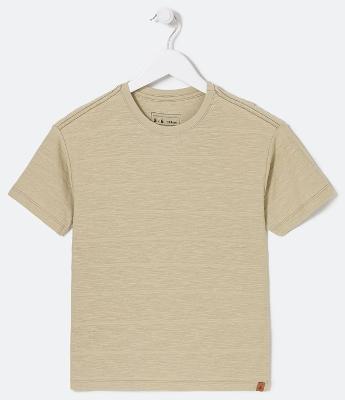 Camiseta Básica Infantil com Etiqueta na Barra - Tam 5 a 14 Anos