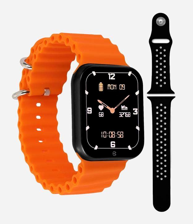 Kit Relógio Champion Smartwatch com Pulseira em Silicone e Caixa em Policarbonato CH50033P - 1