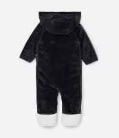 Macacão Infantil em Plush Forro Peludinho e Capuz com Orelhinhas - Tam RN a 18 meses - 2