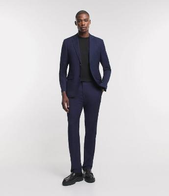 Calça Slim em Tricoline com Estampa Xadrez