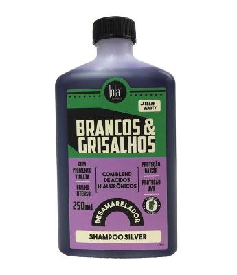 Shampoo Silver para Cabelo Brancos e Grisalhos Lola Cosmetics