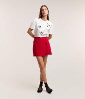 Short Alfaiatado em Crepe com Transpasse e Fivela - 3