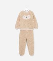 Conjunto Infantil com Bordado Carinha de Bicho - Tam 1 A 5 Anos - 2