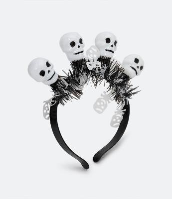 Tiara de Cabelo Infantil com Caveirinhas Luminosas - Tam U