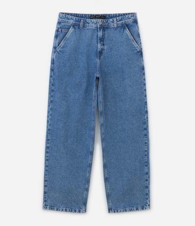 Calça Super Baggy em Jeans com Bolso Faca Frontal - 2