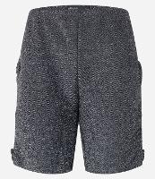 Bermuda Biker em Fio Metalizado e Recortes Laterais - 2