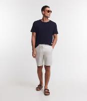 Bermuda em Sarja com Cós Elástico - 1