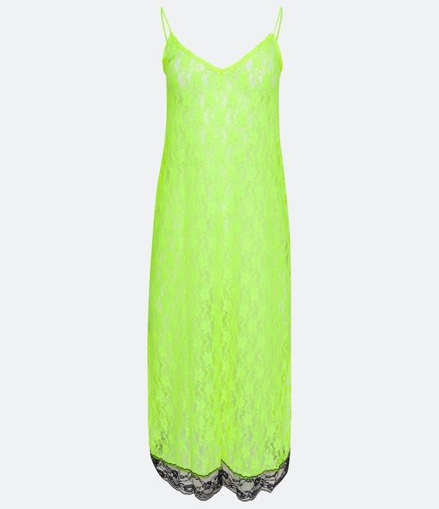 Vestido Midi com Alças Finas e Rendas Florais - 2