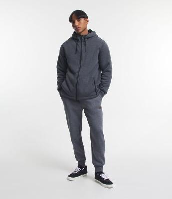 Calça em Moletom com Cós Elástico e Barra Ajustada