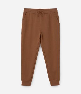 Calça em Moletom com Cós Elástico e Barra Ajustada