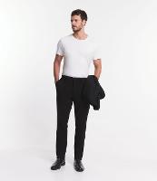 Calça Slim em Viscose com Cós Elástico - 1