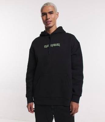 Blusão Balloon em Moletom com Forro Fleece e com Estampa Iron Maiden