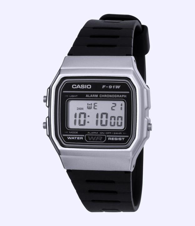 Relógio Casio Unissex Digital F-91WM-7ADF - 1