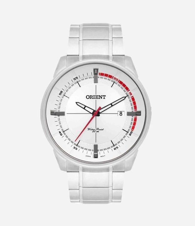 Kit Relógio Orient Analógico com Pulseira e Caixa em Aço Prata MBSS1295-KC22S1SX - 1