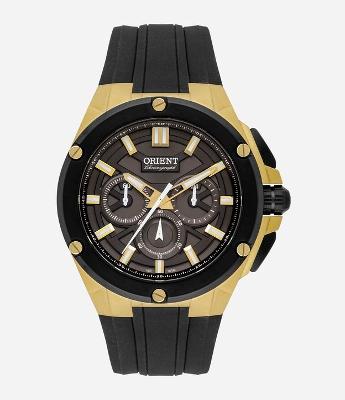 Relógio Masculino Orient Analógico com Caixa de Aço e Pulseira de Silicone 