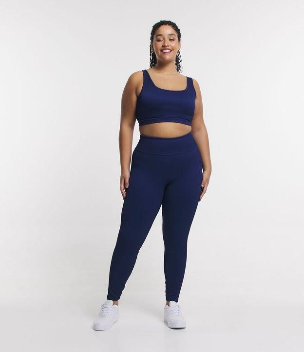 Calça Legging Esportiva em Ribana Curve & Plus Size - 1