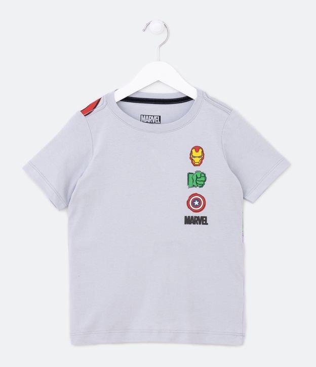 Camiseta Infantil com Estampa Heróis da Marvel - Tam 2 a 8 Anos - 1