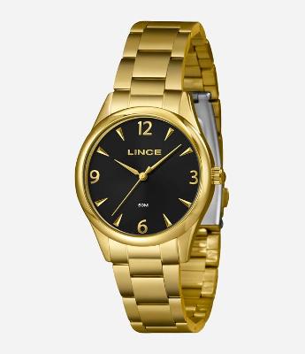 Relógio Feminino Lince Analogio com Caixa e Pulseira de Metal 