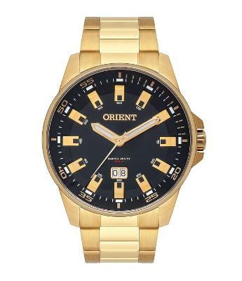 Relógio Orient Analógico com Pulseira em Aço Dourado e Caixa em Aço