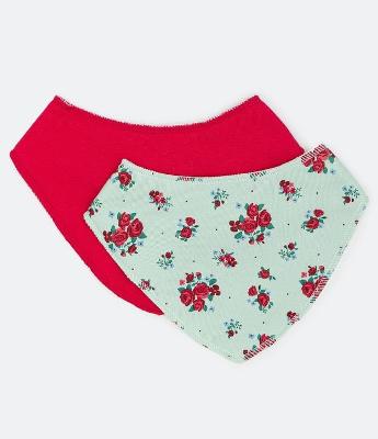 Kit 02 Babadores Infantil com Estampa Floral