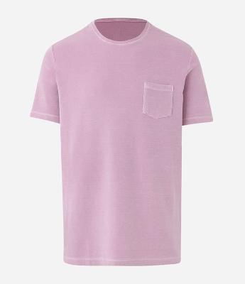 Camiseta Comfort em Algodão Texturizado com Bolso Frontal