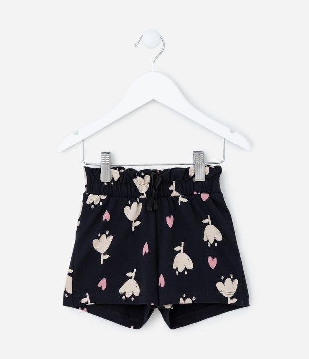 Short Clochard Infantil com Amarração - Tam 1 A 5 Anos - 1