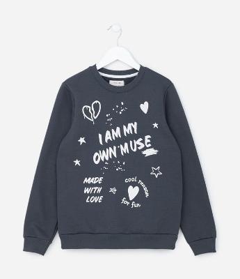 Blusão Infantil em Moletom Quentinho - Tam 5 A 14 Anos