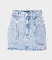 Saia Jeans com Bolso Grande Lateral e Recortes - 2