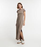 Vestido Longo em Algodão com Manga Curta - 1