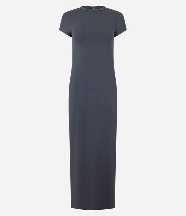 Vestido Longo em Algodão com Manga Curta - 1