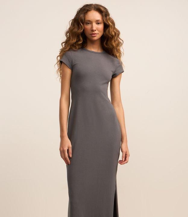 Vestido Longo em Algodão com Manga Curta - 2