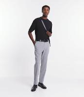 Calça Alfaiatada com Estampa Xadrez - 1