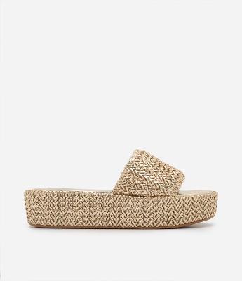 Sandália Flatform com Tressê