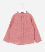 Camisa Infantil em Linho com Algodão e Bolsinho Frontal - Tam 1 a 4 anos - 3