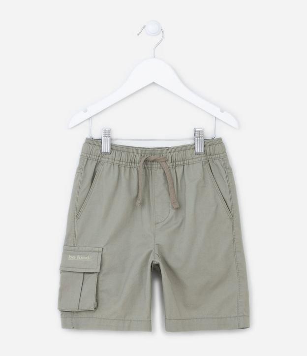 Bermuda Infantil com Bolso Cargo - Tam 5 a 14 anos - 2