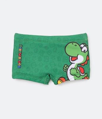 Sunga Boxer Infantil Estampa Yoshi Super Mario - Tam 1 a 4 Anos