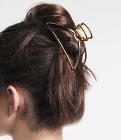 Piranha de Cabelo Meia Lua em Metal - 1