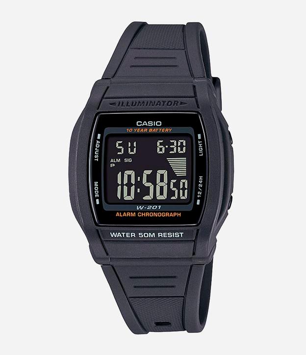 Relógio Casio Digital com Pulseira em Silicone e Caixa em Policarbonato - 1