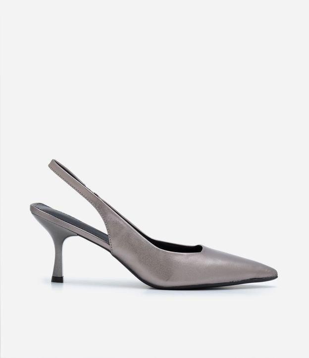 Sapato Scarpin Slingback com Salto Fino - 1