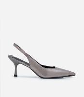 Sapato Scarpin Slingback com Salto Fino - 1